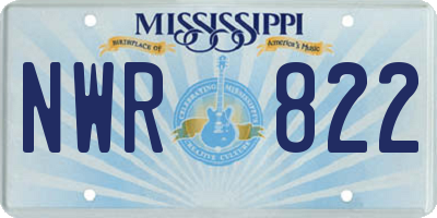 MS license plate NWR822