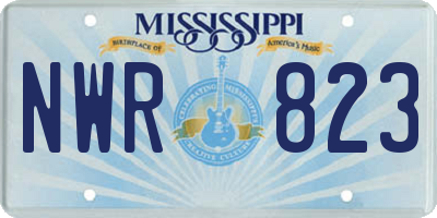 MS license plate NWR823