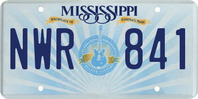 MS license plate NWR841