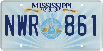 MS license plate NWR861