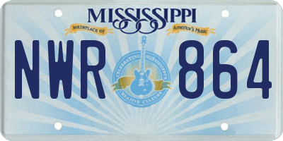 MS license plate NWR864