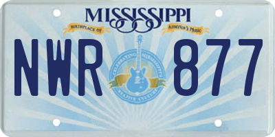 MS license plate NWR877