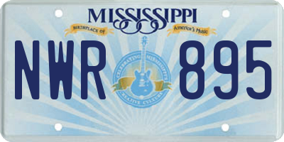 MS license plate NWR895