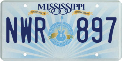 MS license plate NWR897