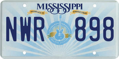 MS license plate NWR898