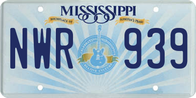MS license plate NWR939