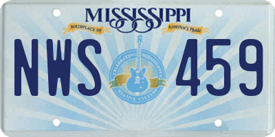 MS license plate NWS459