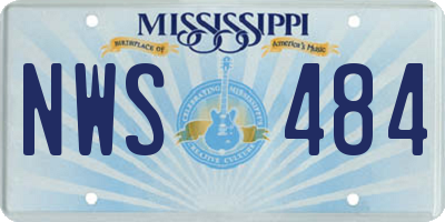 MS license plate NWS484