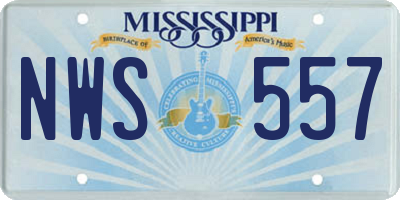MS license plate NWS557