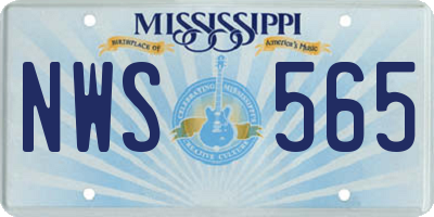 MS license plate NWS565