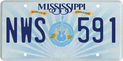 MS license plate NWS591