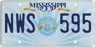 MS license plate NWS595