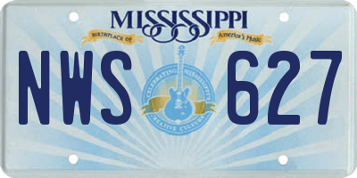 MS license plate NWS627