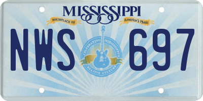 MS license plate NWS697