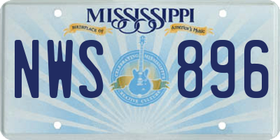 MS license plate NWS896