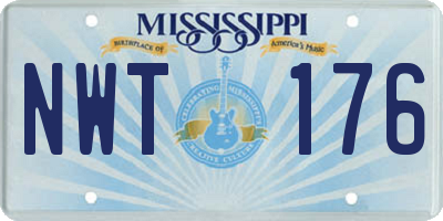MS license plate NWT176