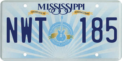 MS license plate NWT185