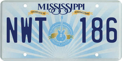 MS license plate NWT186