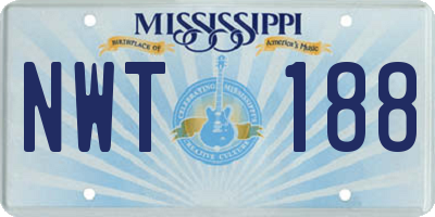 MS license plate NWT188