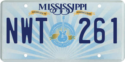 MS license plate NWT261