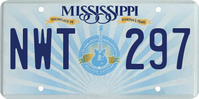 MS license plate NWT297