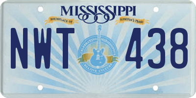 MS license plate NWT438