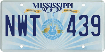 MS license plate NWT439