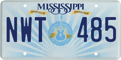 MS license plate NWT485