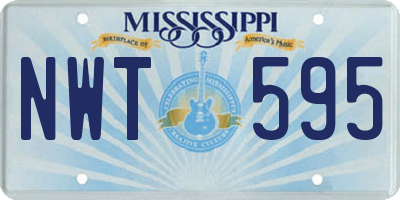 MS license plate NWT595