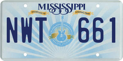 MS license plate NWT661