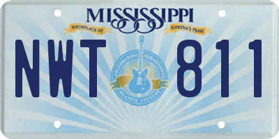 MS license plate NWT811