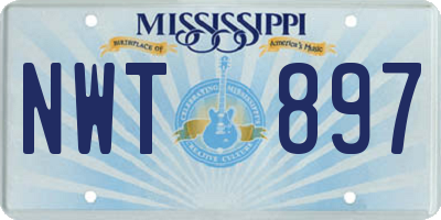 MS license plate NWT897
