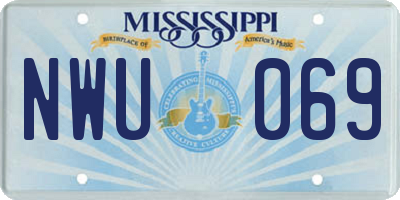 MS license plate NWU069