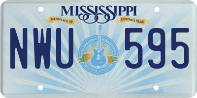 MS license plate NWU595