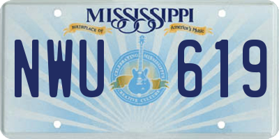 MS license plate NWU619