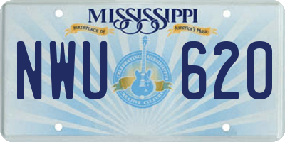 MS license plate NWU620