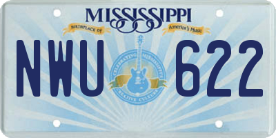 MS license plate NWU622
