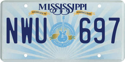 MS license plate NWU697