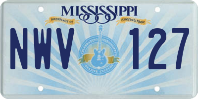 MS license plate NWV127