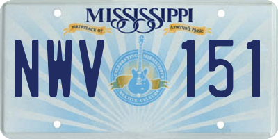 MS license plate NWV151