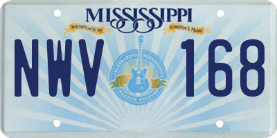 MS license plate NWV168