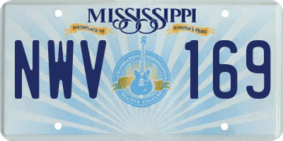 MS license plate NWV169