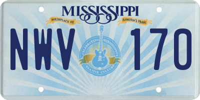 MS license plate NWV170