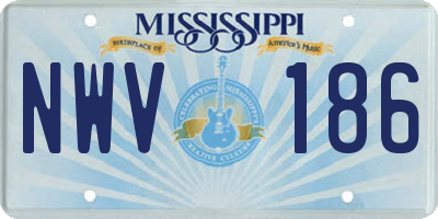 MS license plate NWV186