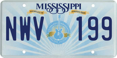 MS license plate NWV199