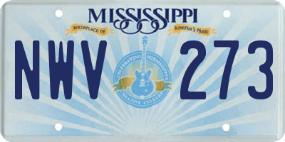 MS license plate NWV273
