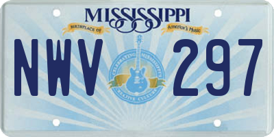 MS license plate NWV297