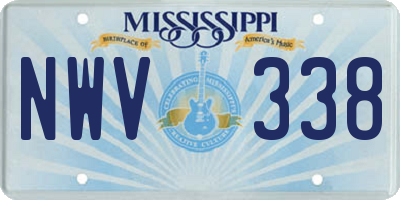 MS license plate NWV338