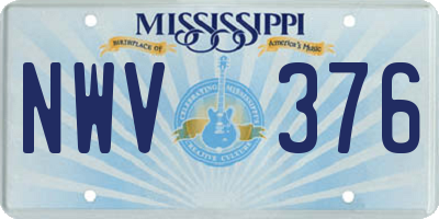 MS license plate NWV376