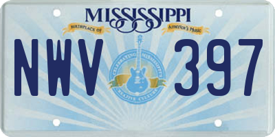 MS license plate NWV397